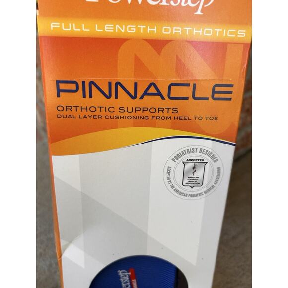 Powerstep Pinnacle Orthotic Insole Level 4 Blue M 5-5.5 W 7-7.5 New In Box - Picture 3 of 5